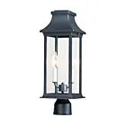 Maxim Lighting Vicksburg 30020CLBK 2-Lumières Noir 80W Monture pour poteau extérieur