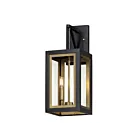 Maxim Lighting Neoclass 30054CLBKGLD Or noir 80W Lanterne murale d'extérieur