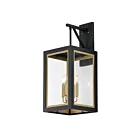 Maxim Lighting Neoclass 30056CLBKGLD Or noir 160W Lanterne murale d'extérieur