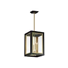 Maxim Lighting 30058CLBKGLD Neoclass 4-Lumières 160W Noir/Or Suspendu