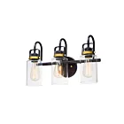 Maxim Lighting Magnolia 30172CLBZGLD 3-lumières 60W Bronze/Or Vanité