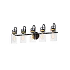 Maxim Lighting Magnolia 30173CLBZGLD 5-lumières 60W Bronze/Or Vanité