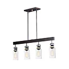 Maxim Lighting 30176CLBZGLD Magnolia 4-Lumières 240W Bronze/Or Suspendu