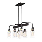 Maxim Lighting 30177CLBZGLD Magnolia 6-Lumières 360W Bronze/Or Suspendu