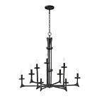 Maxim Lighting 30306NI Anvil 9-Lumières 540W Fer naturel Incandescence Lustre