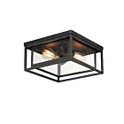 Maxim Lighting 3031CDBK Cabana 2-lumières 60W Noir Plafonnier encastré