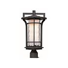 Maxim Lighting Oakville 30480WGBO 1-Lumière 60W Oxyde noir Lanterne de poteau extérieure