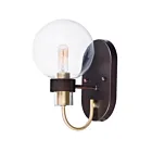 Maxim Lighting Bauhaus 30511CLBZSBR 1-Lumière Bronze/Laiton satiné Applique Murale