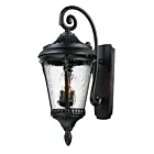 Maxim Lighting Sentry 3055WGBK Noir 120W Lanterne murale d'extérieur