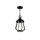 Maxim Lighting 30621CDBKAB Mariner 1-Lumière 60W Noir/Laiton antique Suspendu