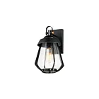 Maxim Lighting Mariner 30622CDBKAB Noir/Laiton antique 60W Lanterne murale d'extérieur