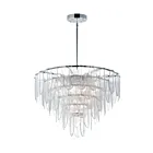 Maxim Lighting 30737CLWTPC Glacier 19-Lumières 760W Blanc/Chrome poli Incandescence Lustre