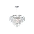 Maxim Lighting 30737CLWTPC Glacier 19-Lumières 760W Blanc/Chrome poli Incandescence Lustre