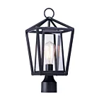 Maxim Lighting Artisan 3171CLBK 1-Lumière Noir Lampe sur poteau extrieur Incandescence