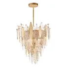 Maxim Lighting 32325CLCMPGL Majestic 12-Lumières 480W Feuille d'or Incandescence Lustre
