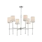 Maxim Lighting 32366WTSN Huntington 6-Lumières 360W Nickel satiné Incandescence Lustre