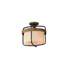 Maxim Lighting 32650SWBKAB Ruffles 3-lumières Plafonnier semi encastré