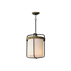 Maxim Lighting 32653SWBKAB Ruffles 3-Lumières 120W Noir/Laiton antique Suspendu