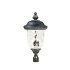 Maxim Lighting Carriage House DC 3421WGOB 3-Lumières 120W Bronze Oriental Lanterne de poteau extérieure