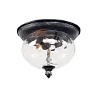 Maxim Lighting 3429WGOB Carriage House DC 2-lumières 40W Bronze oriental Plafonnier encastré