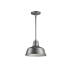 Maxim Lighting 35017WZ Pier M 1-Lumière 60W Zinc patiné Suspendu