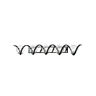 Maxim Lighting Curlicue 35107CDBKPN 5-lumières 40W Noir/Nickel poli Vanité