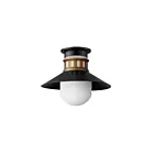 Maxim Lighting 35120SWBKAB Admiralty 1-lumière 60W Noir/Laiton antique Plafonnier encastré