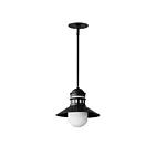 Maxim Lighting 35121SWBK Admiralty 1-Lumière 60W Noir Suspendu