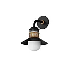 Maxim Lighting Admiralty 35122SWBKAB Noir/Laiton antique 60W Lanterne murale d'extérieur