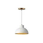 Maxim Lighting 35142WTNAB 1-Lumière 60W Laiton blanc et naturel vieilli Suspendu