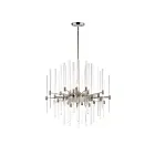 Maxim Lighting 38405CLPN Divine 8-Lumières 480W Nickel poli Incandescence Lustre