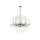 Maxim Lighting 38406CLPN Divine 8-Lumières 480W Nickel poli Suspendu