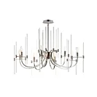 Maxim Lighting 38408CLPN Divine 8-Lumières 480W Nickel poli Incandescence Lustre