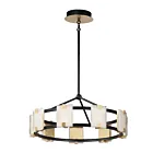 Maxim Lighting 39535CYBKGL Radiant 9-Lumières 54W Noir/Feuilles d'or LED Lustre