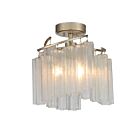 Maxim Lighting 39570WFLGS Victoria 3-lumières Plafonnier semi encastré