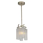 Maxim Lighting 39573WFLGS Victoria 1-Lumière 60W Argent doré Suspendu
