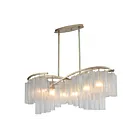 Maxim Lighting 39579WFLGS Victoria 6-Lumières 360W Argent doré Suspendu