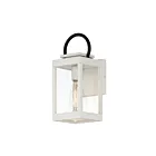 Maxim Lighting Nassau Vivex 40312CLWTBK Blanc noir 60W Lanterne murale d'extérieur