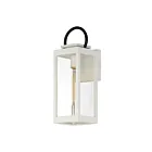 Maxim Lighting Nassau Vivex 40314CLWTBK Blanc noir 60W Lanterne murale d'extérieur