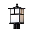 Maxim Lighting Coldwater 4055WTBK 1-Lumière 60W Noir Lanterne de poteau extérieure