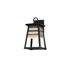 Maxim Lighting Shutters 40632WZBK Zinc patiné/noir 60W Lanterne murale d'extérieur