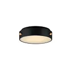 Maxim Lighting 42129BKAB Rivet 1-lumière 29W Noir/Laiton antique Plafonnier encastré