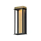 Maxim Lighting Rincon 50754BKGLD Or noir 14W Lanterne murale d'extérieur