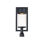 Maxim Lighting Focus 55890BGBK 1-Lumière Noir 12W Monture pour poteau extérieur