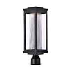 Maxim Lighting Salon LED 55900CRBK 1-Lumière Noir 12W Monture pour poteau extérieur