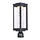 Maxim Lighting Salon LED 55900WGBK 1-Lumière Noir 12W Monture pour poteau extérieur