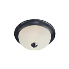Maxim Lighting 5832FTBK Essentials 3-lumières 60W Noir Plafonnier encastré