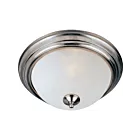 Maxim Lighting 5840FTSN Essentials 1-lumière 60W Nickel satiné Plafonnier encastré