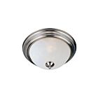 Maxim Lighting 5840FTSN Essentials 1-lumière 60W Nickel satiné Plafonnier encastré