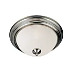 Maxim Lighting 5841FTSN Essentials 2-lumières 60W Nickel satiné Plafonnier encastré